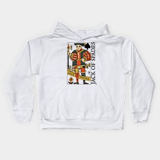 Character of Playing Cards Jack of Spades Kids Hoodie